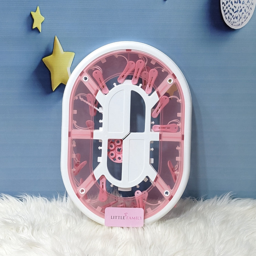360° Rotating Baby Clothes Drying Hanger with Clips