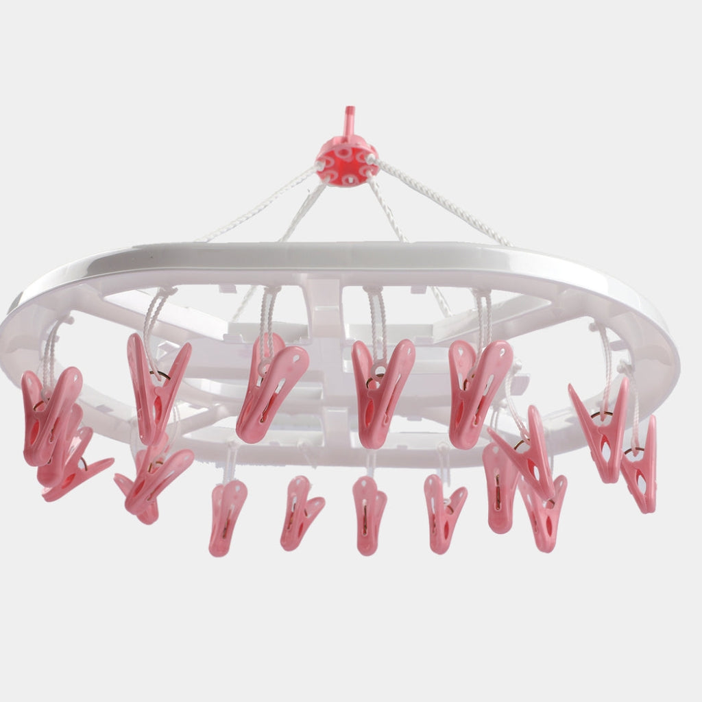 360° Rotating Baby Clothes Drying Hanger with Clips