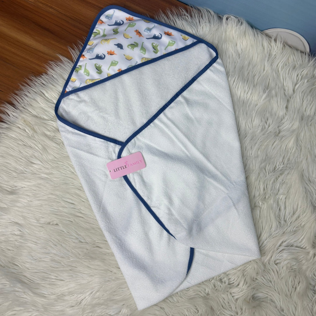 Premium Baby Hooded Towel Set – "Dino Royale"