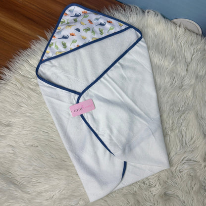 Premium Baby Hooded Towel Set – "Dino Royale"