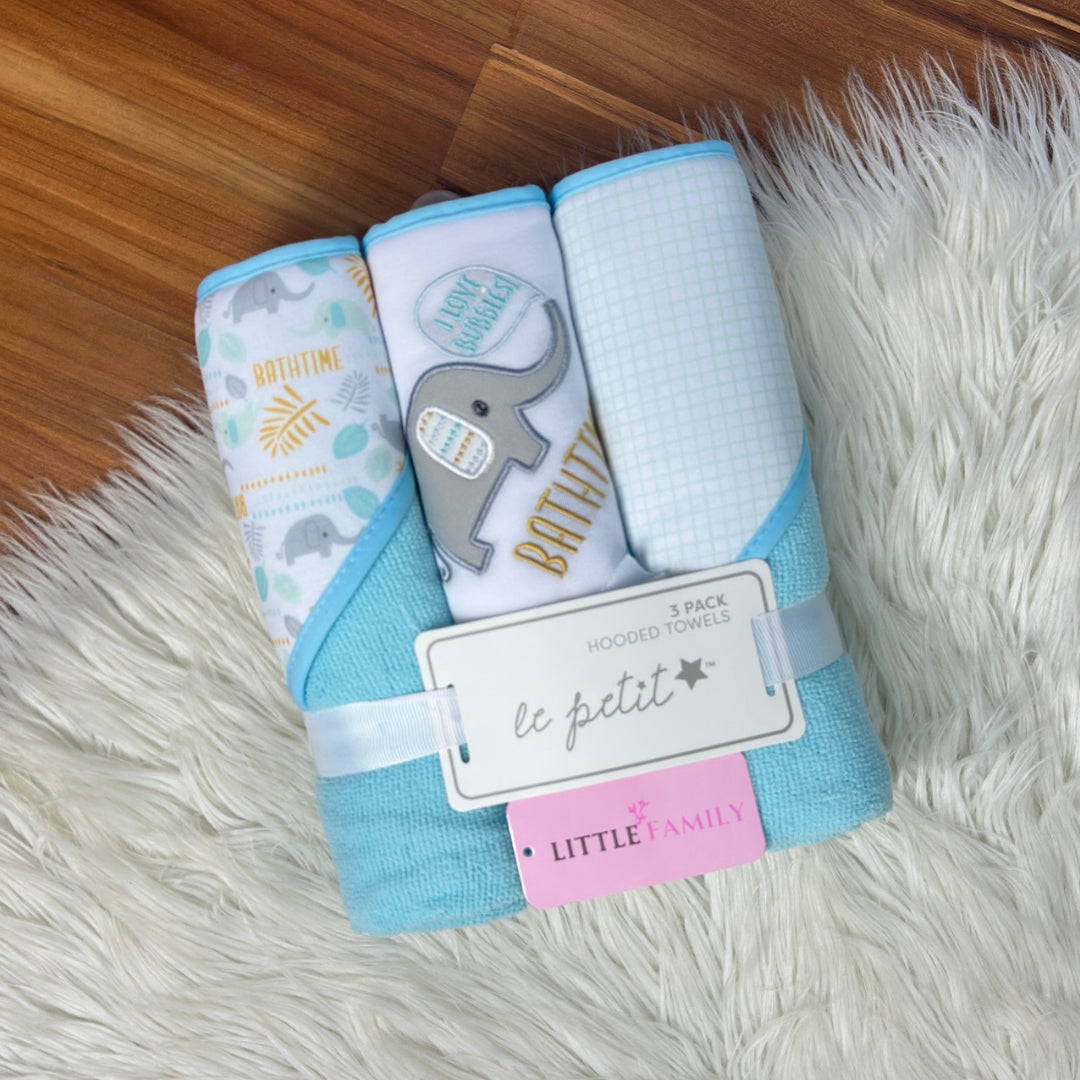 Premium Baby Hooded Towel Set – "Elephant"