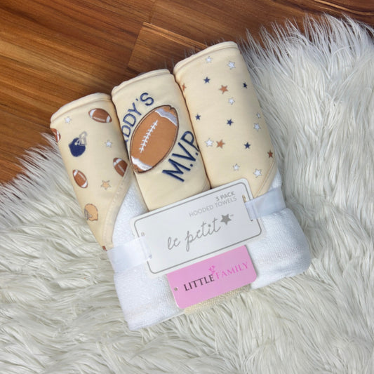 Premium Baby Hooded Towel Set – "Rookie"