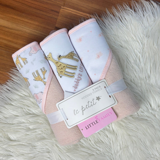 Premium Baby Hooded Towel Set – "Giraffe"