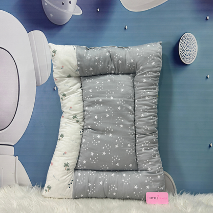 Starry Dreams Baby Bedding Set - 8 Pieces (Light Grey)