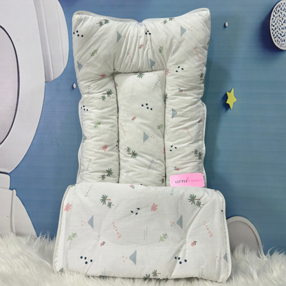 Starry Dreams Baby Bedding Set - 8 Pieces (Light Grey)