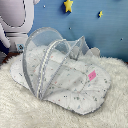 Starry Dreams Baby Bedding Set - 8 Pieces (Light Grey)