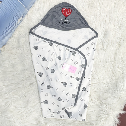 Premium Baby Hooded Wrapping Sheet | Little Love Balloon