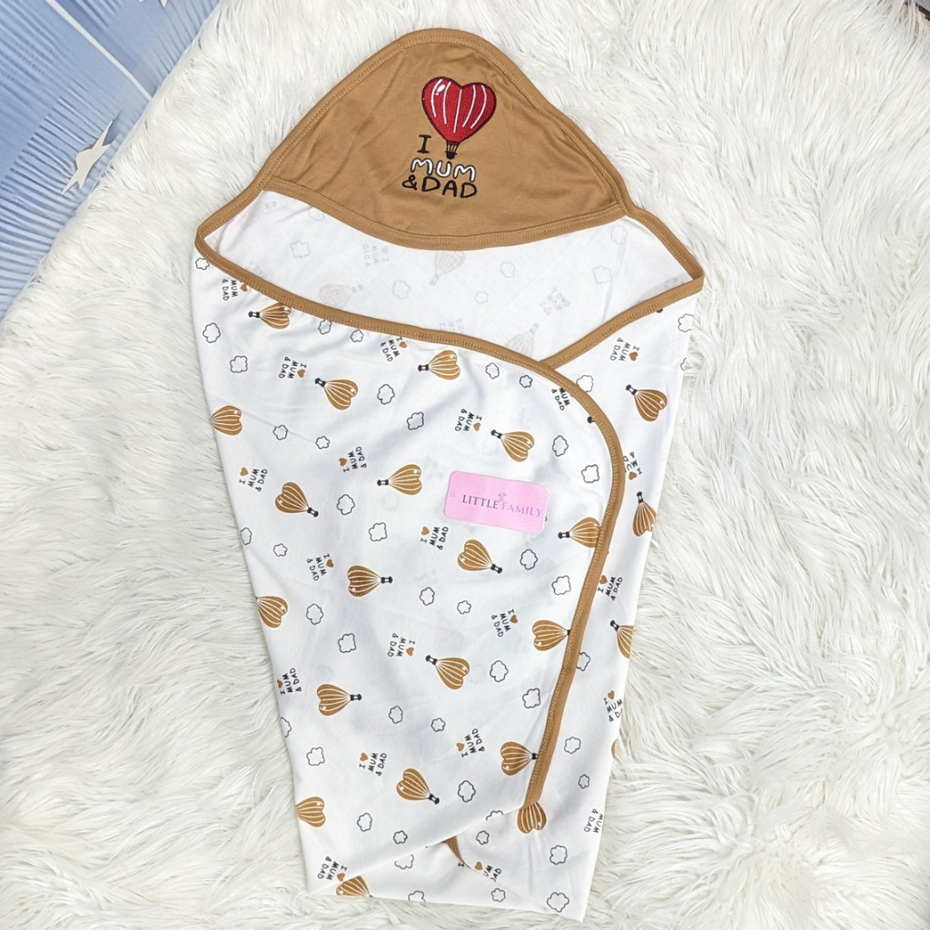 Premium Baby Hooded Wrapping Sheet | Little Love Balloon