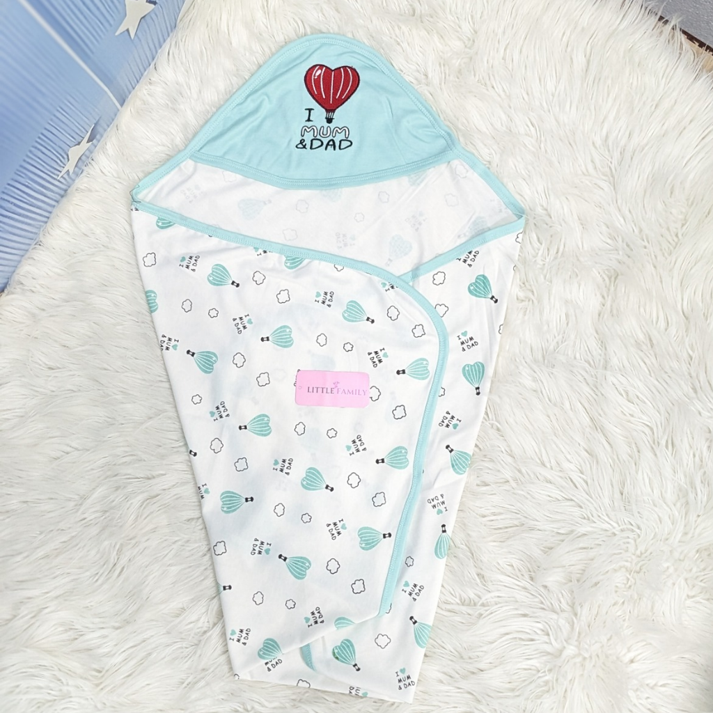 Premium Baby Hooded Wrapping Sheet | Little Love Balloon