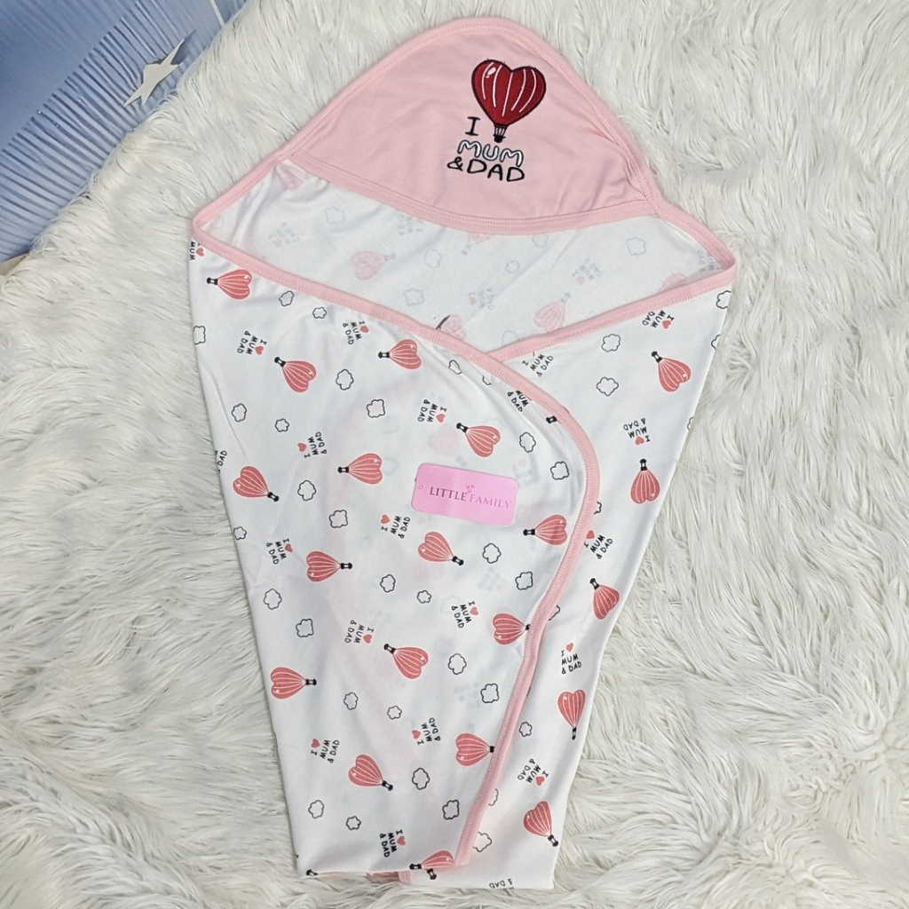 Premium Baby Hooded Wrapping Sheet | Little Love Balloon