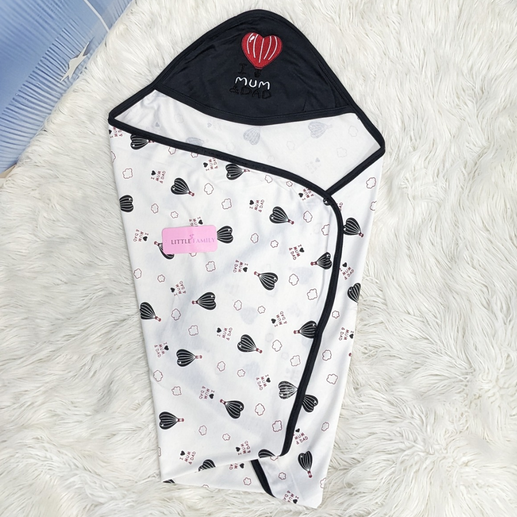 Premium Baby Hooded Wrapping Sheet | Little Love Balloon