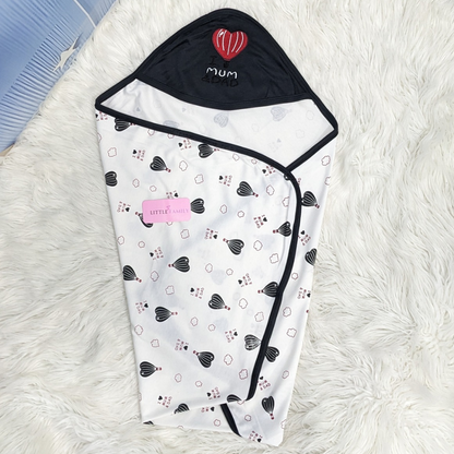 Premium Baby Hooded Wrapping Sheet | Little Love Balloon