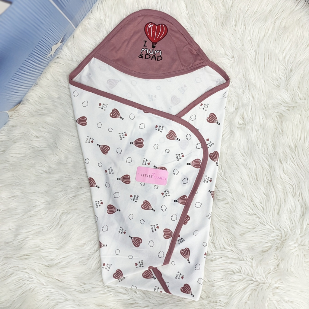 Premium Baby Hooded Wrapping Sheet | Little Love Balloon