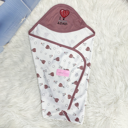 Premium Baby Hooded Wrapping Sheet | Little Love Balloon