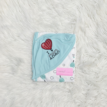 Premium Baby Hooded Wrapping Sheet | Little Love Balloon