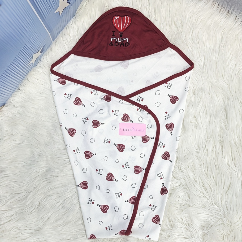 Premium Baby Hooded Wrapping Sheet | Little Love Balloon