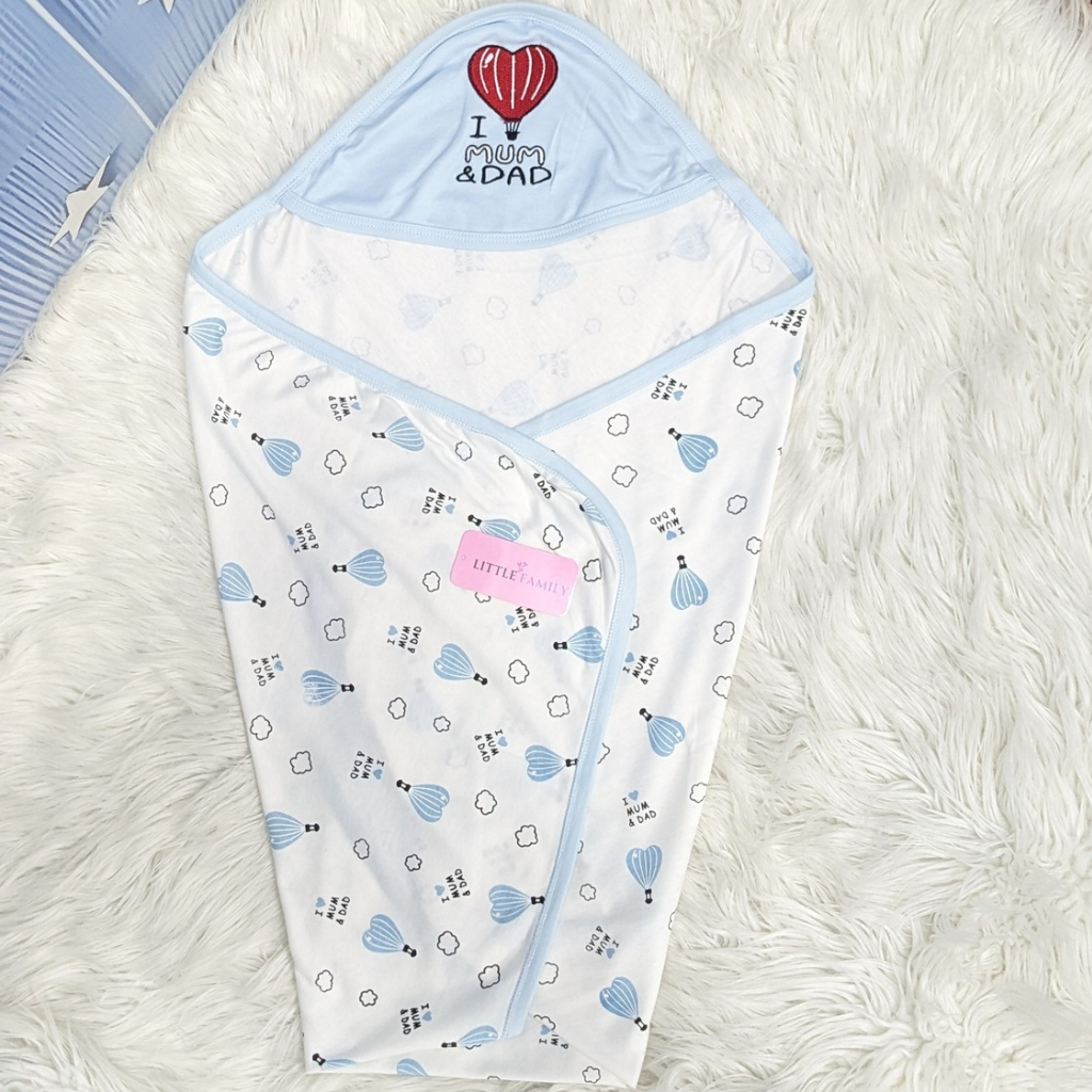 Premium Baby Hooded Wrapping Sheet | Little Love Balloon