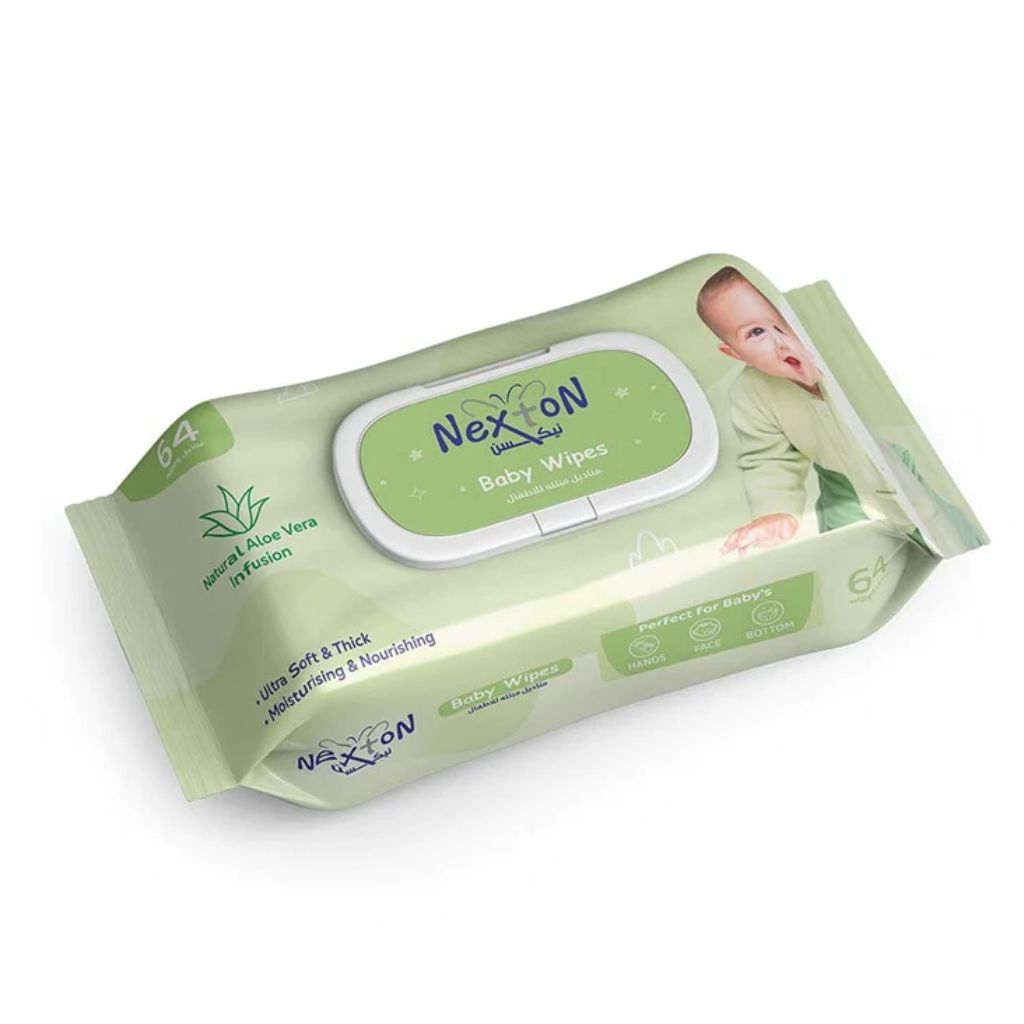 Nexton Baby Wipes (Aloe vera) 64 pcs