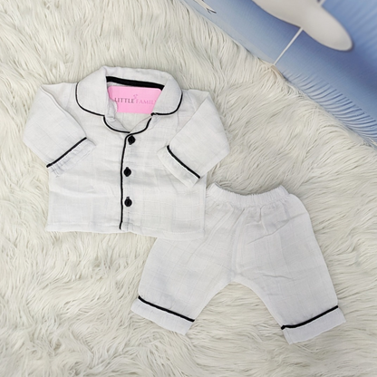 Premium Baby 2-Piece Night Suit – Black