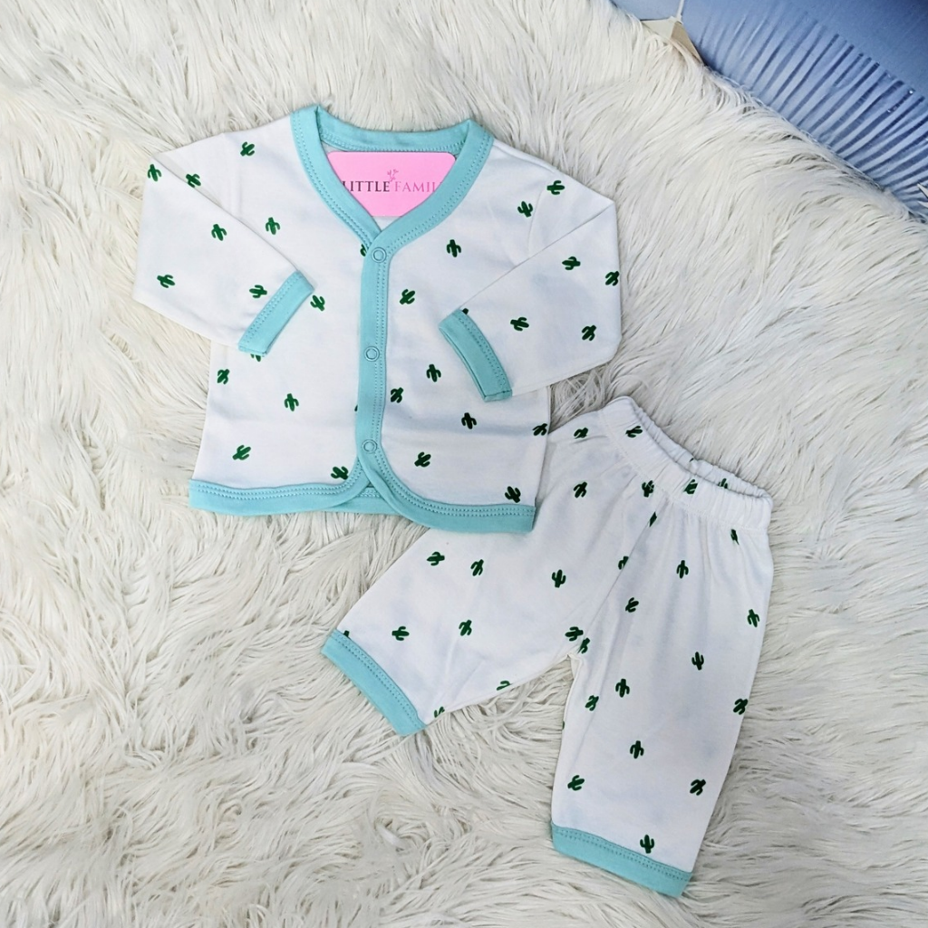 Premium Baby 2-Piece Baby Outfit Set – Green Cactus