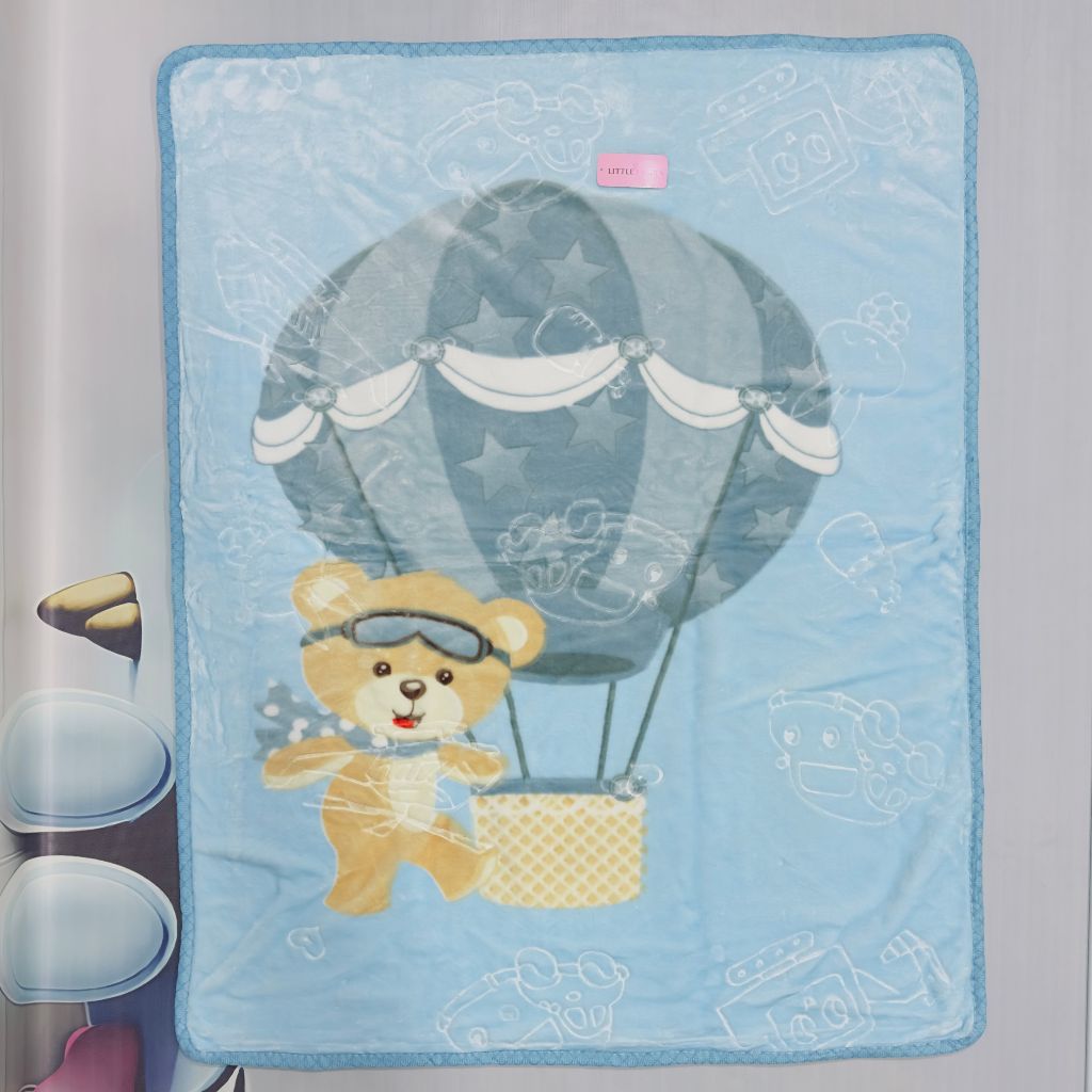 Premium Baby Soft Blanket Teddy Bear – Hot Air Balloon