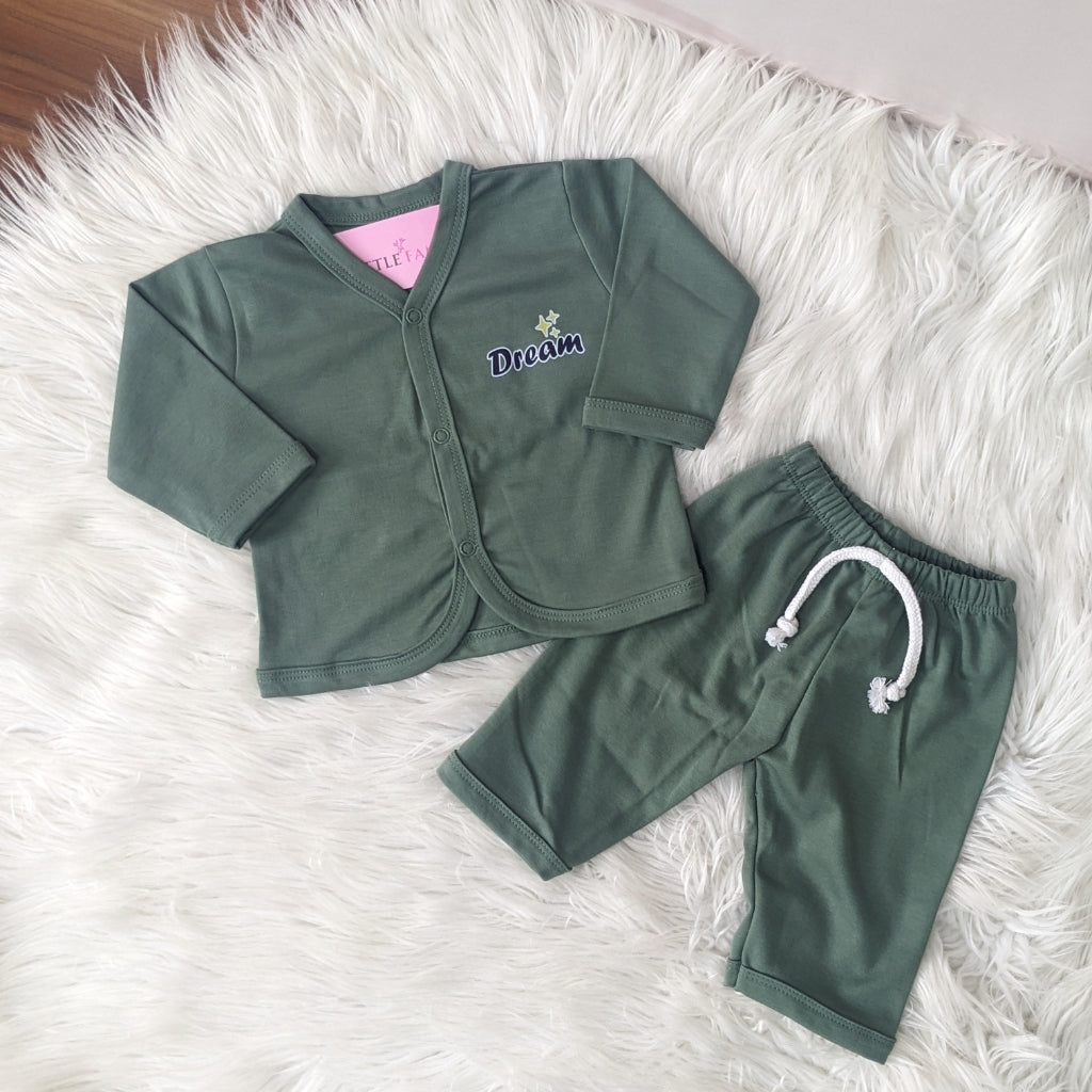 Premium Baby 2-Piece Night Suit - Green