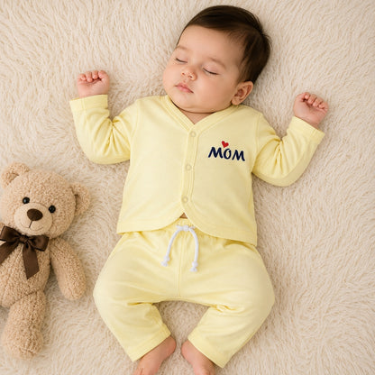 Premium Baby 2-Piece Night Suit - Yellow