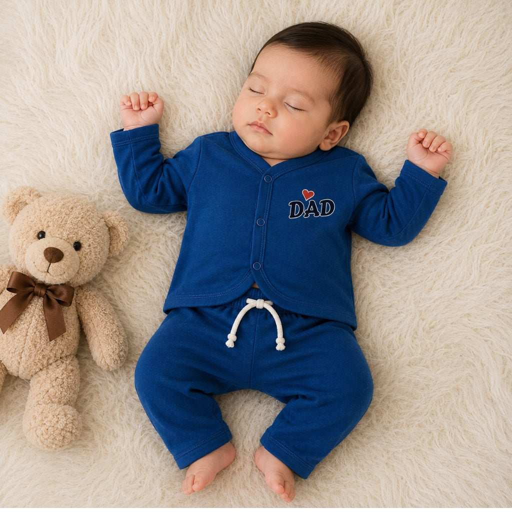 Premium Baby 2-Piece Night Suit - Blue
