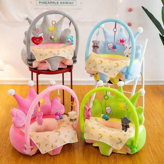 Crown Baby Floor Seat With Toy Bar