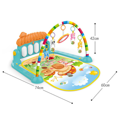 Baby Musical Play Gym with Interactive Piano & Soft Play Mat