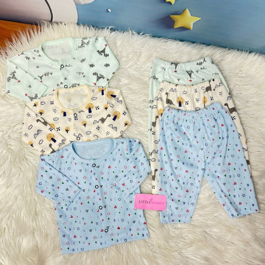 Premium 2-Piece Cotton Outfit Set – Pack of 3