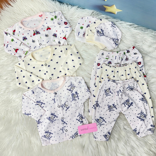 Premium 3-Piece Cotton Outfit Set – Pack of 3