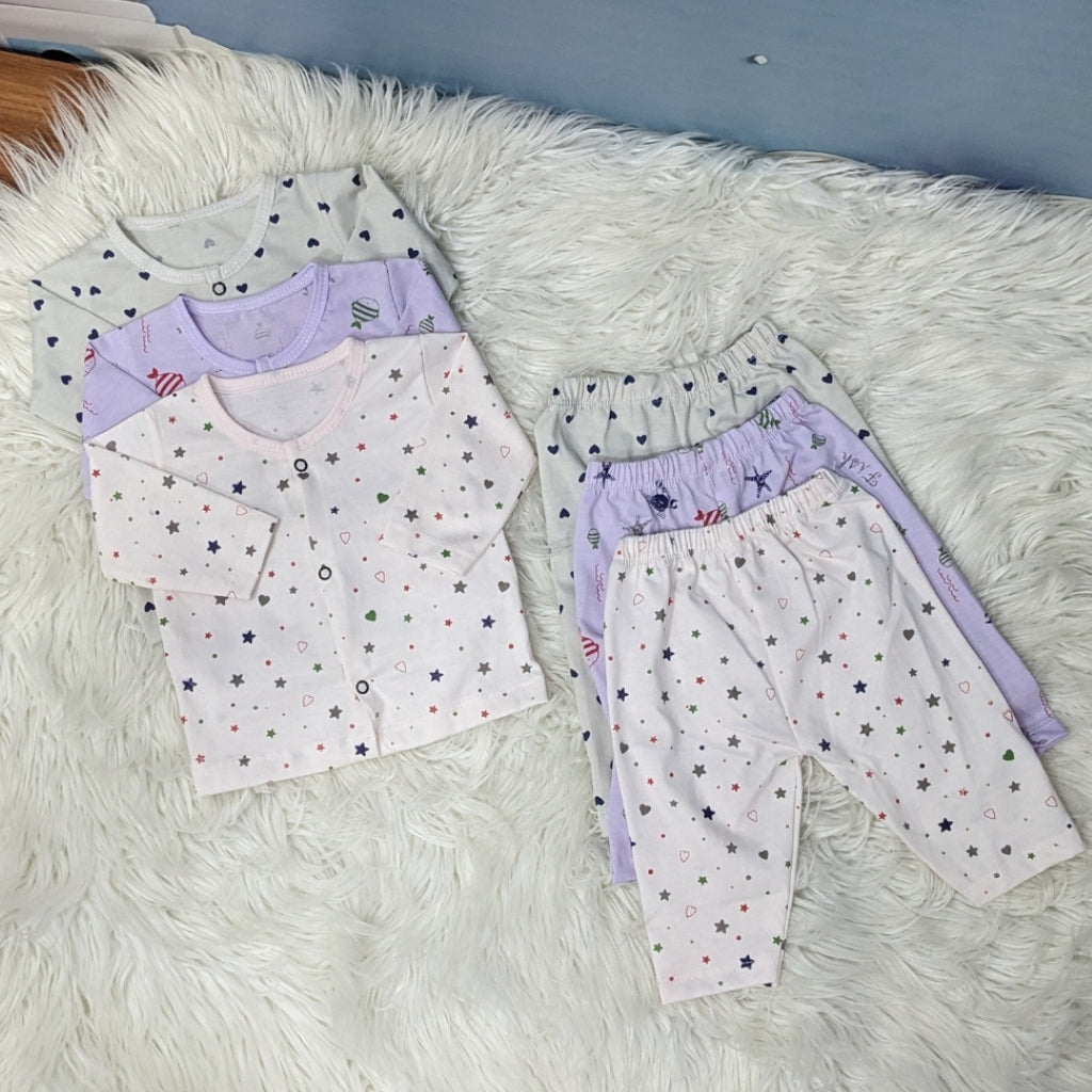 Premium 2-Piece Cotton Outfit Set – Pack of 3