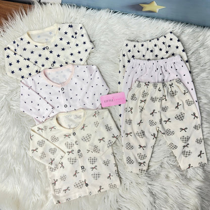 Premium 2-Piece Cotton Outfit Set – Pack of 3