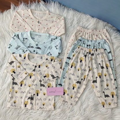 Premium 2-Piece Cotton Outfit Set – Pack of 3