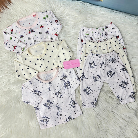 Premium 2-Piece Cotton Outfit Set – Pack of 3