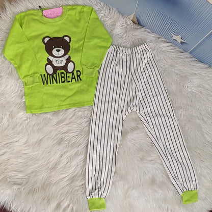 Premium Baby Full-Sleeve Shirt & Trouser Set – Teddy Bear