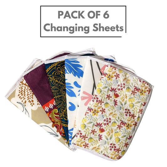 Pack of 6 Diaper Changing Sheet