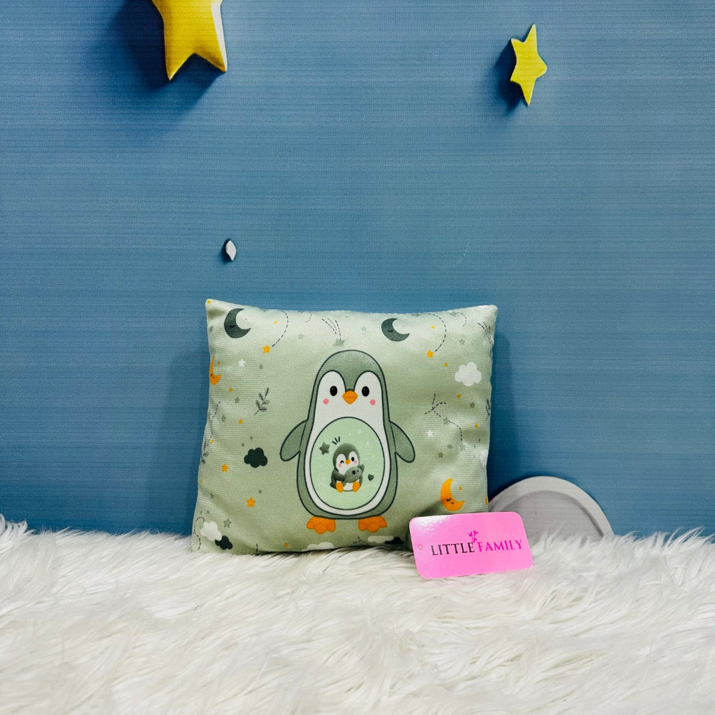 Premium 7-Piece Penguin Velvet Baby Bedding Set - Green