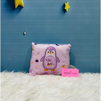 Premium 7-Piece Penguin Velvet Baby Bedding Set - Purple