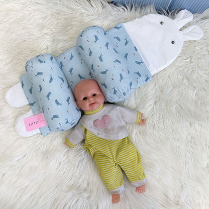 Blue Whale Baby Head Shaping Pillow – Ergonomic Support
