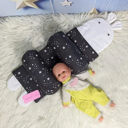 Starry Dream Baby Head Shaping Pillow – Ergonomic Support (Black)