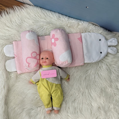 Soft Pink Baby Head Shaping Pillow – Ergonomic Support