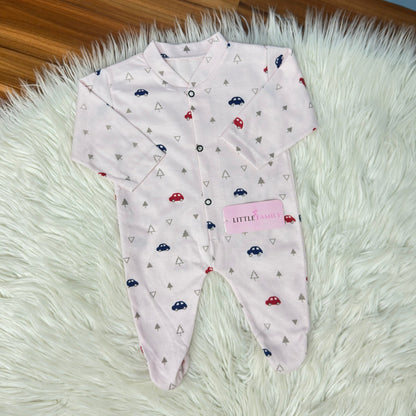 Pack of 3 Premium Baby Full-Body Rompers – Gentle & Breathable