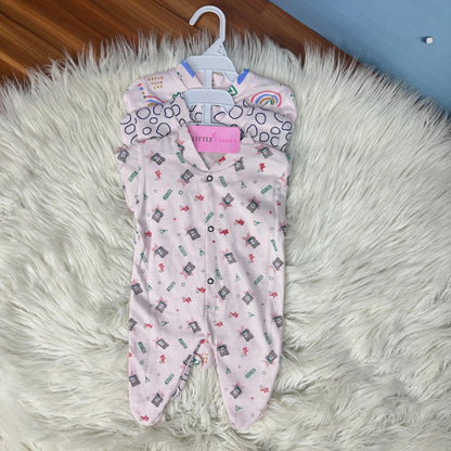 Pack of 3 Premium Baby Full-Body Rompers – Gentle & Breathable