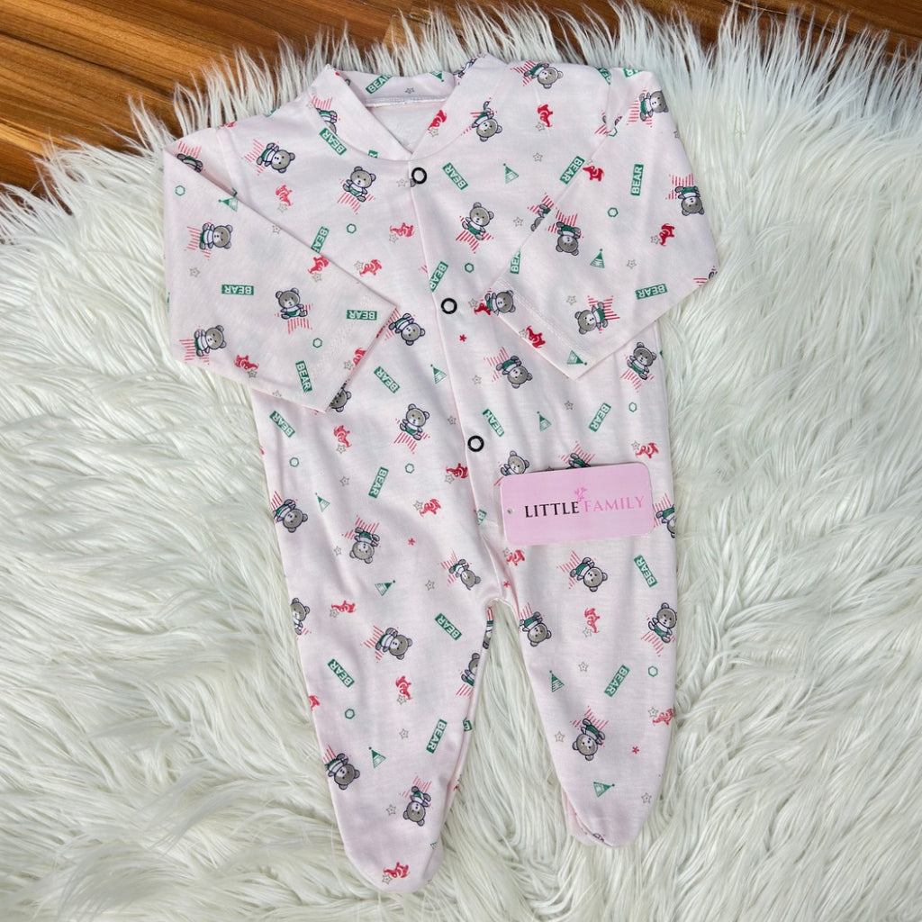 Pack of 3 Premium Baby Full-Body Rompers – Gentle & Breathable