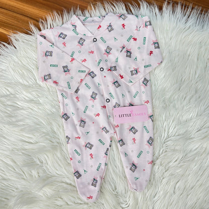 Pack of 3 Premium Baby Full-Body Rompers – Gentle & Breathable
