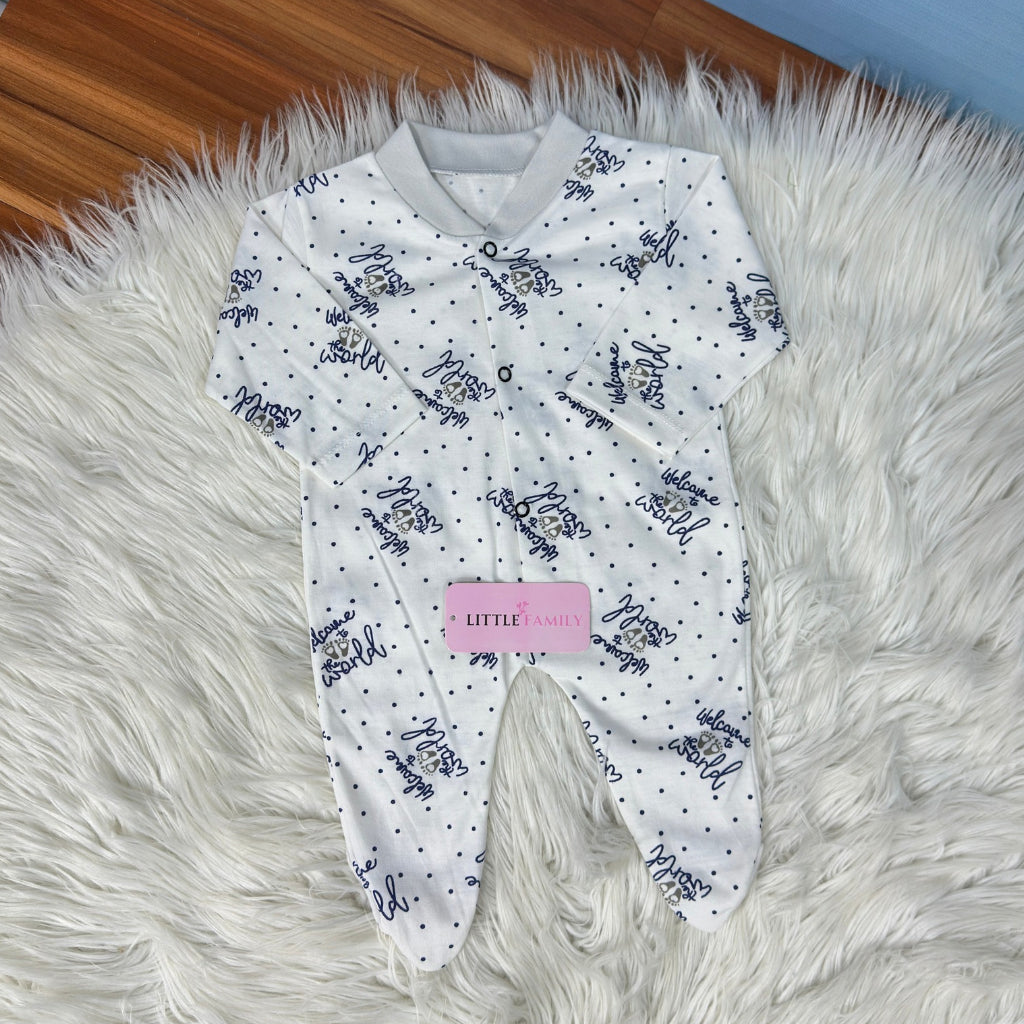 Pack of 3 Premium Baby Full-Body Rompers – Gentle & Breathable