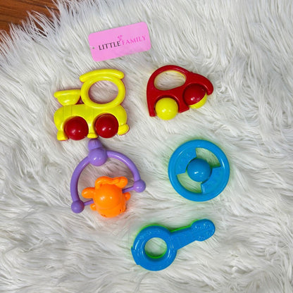 Baby Rattle & Teether Toy Set (5-Piece)