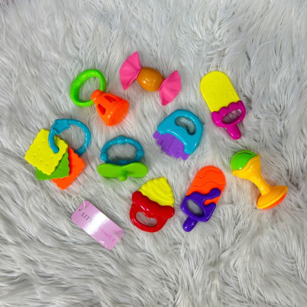 Baby Rattle & Teether Toy Set (9-Piece)
